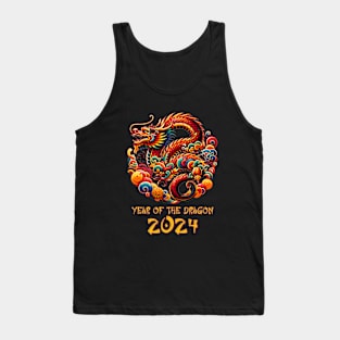 Asian Festive Year Of The Dragon - Chinese Lunar New Year Tank Top